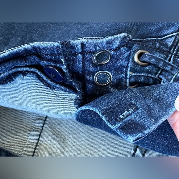 Free People Lace Up Skinny Jeans - Picture 3 of 6